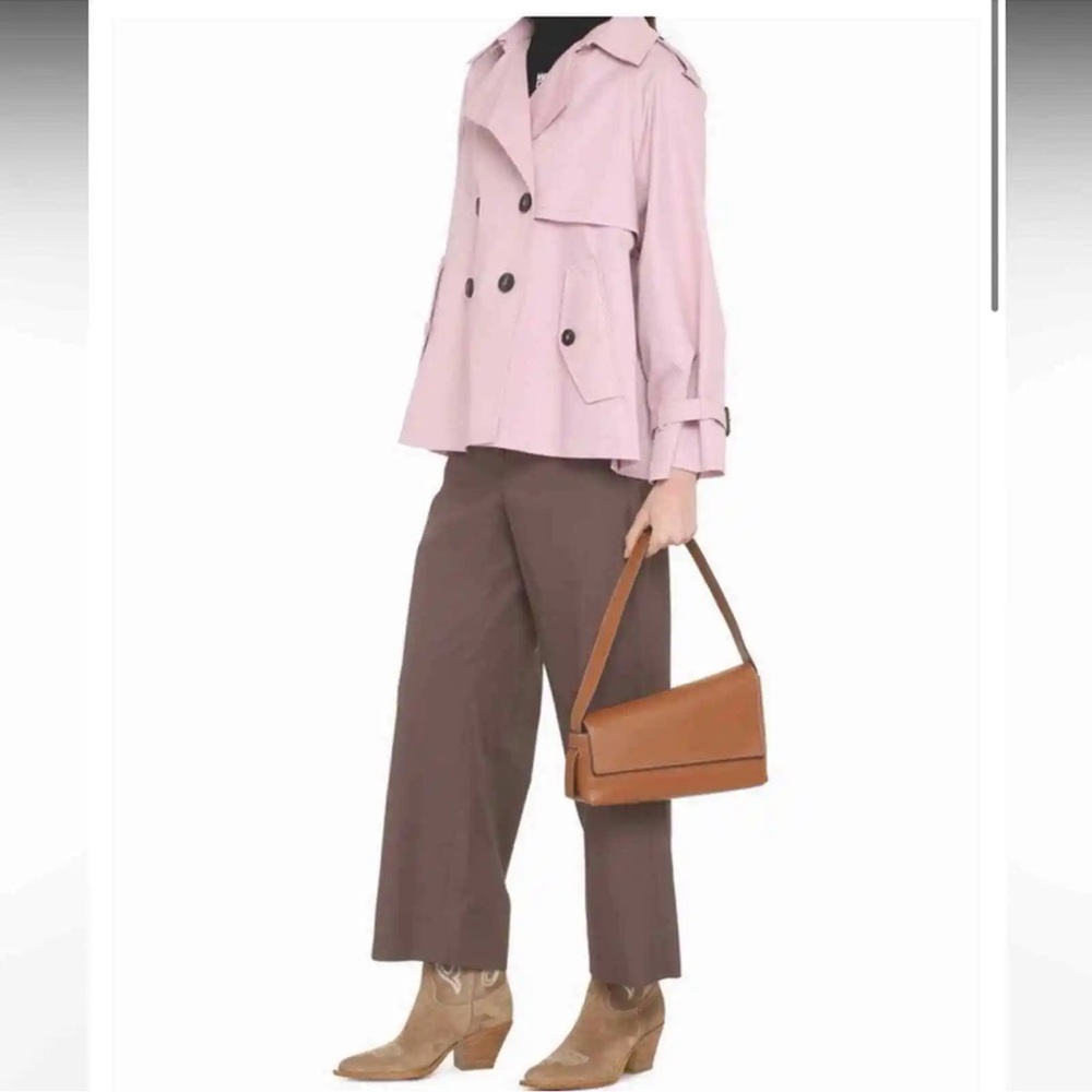 Max Mara | Weekend | light colored Lilac short style Trench Coat USA 10 (NWOT)